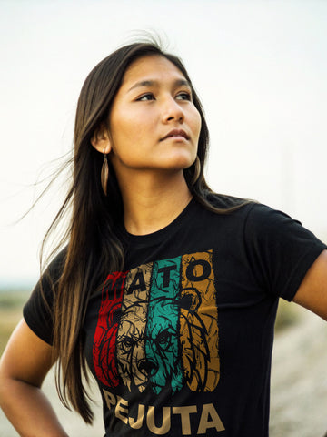 Mato Pejuta Four Color Black Unisex Tee