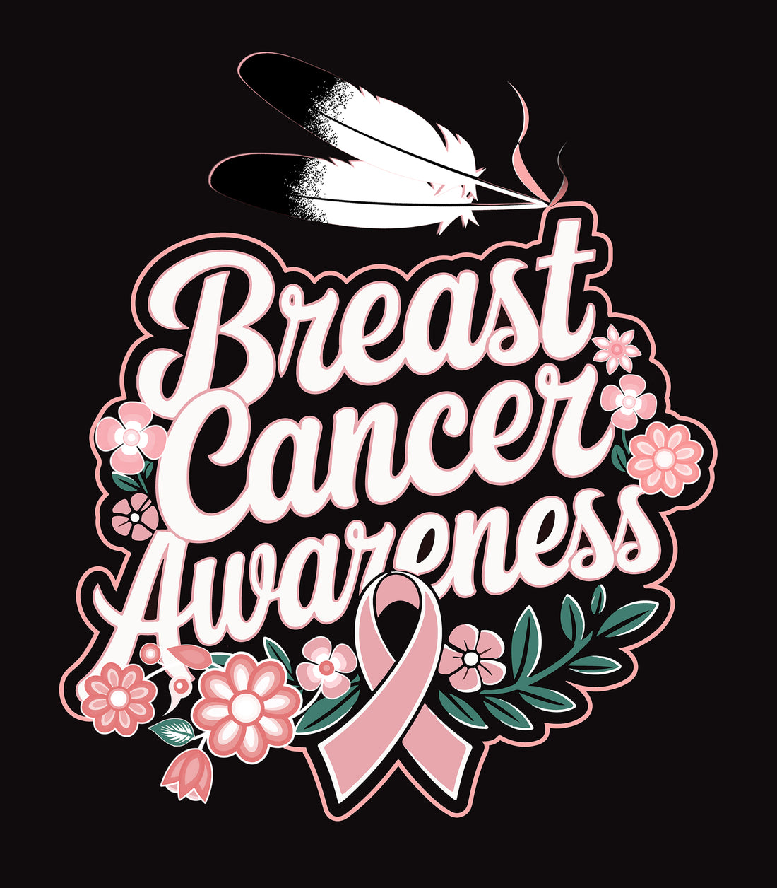 Breast Cancer Awareness Unisex Black T Shirt