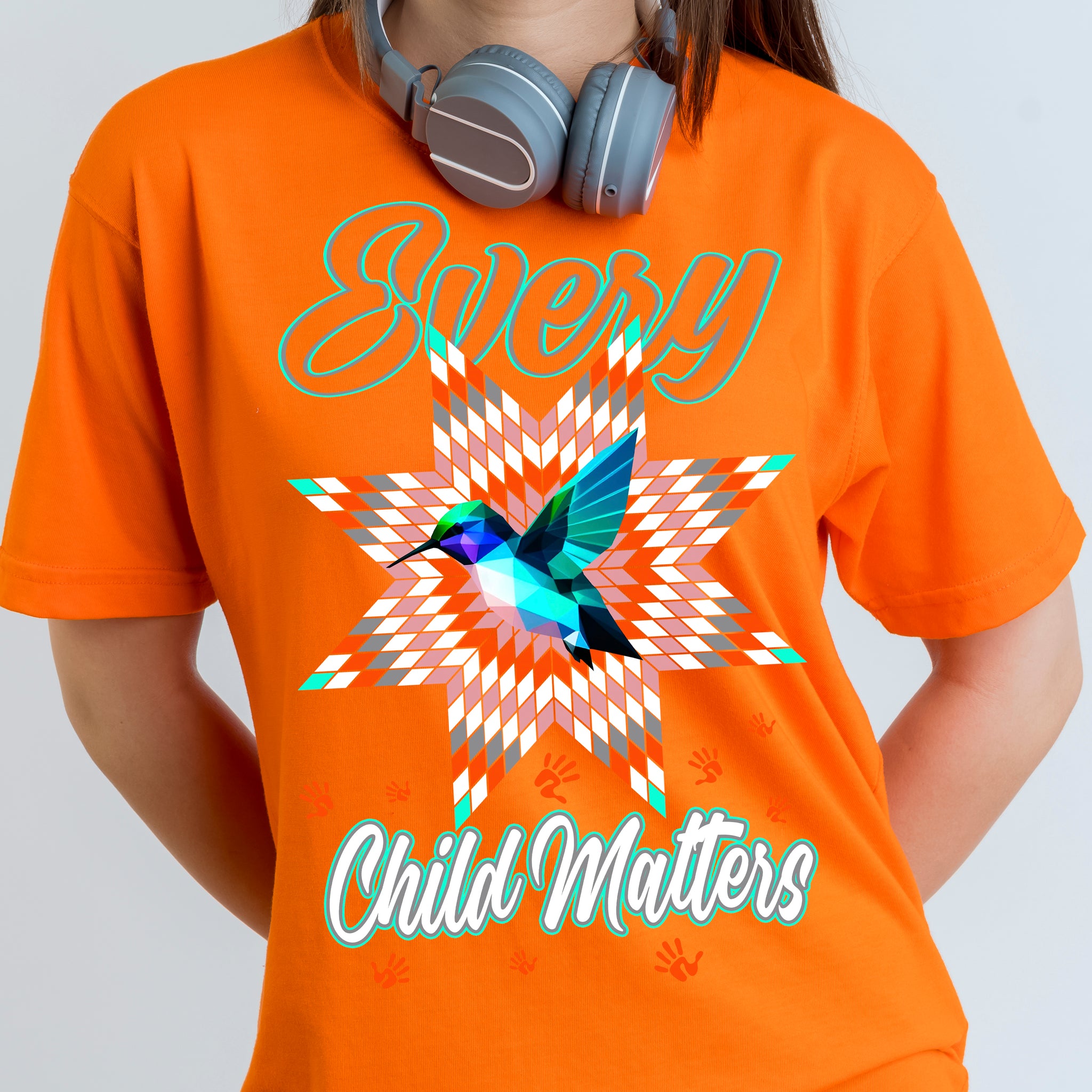 Orange Shirt Day "Every Child Matters" Hummingbird