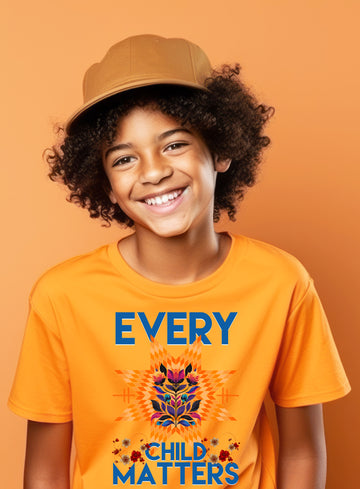 YOUTH Orange Shirt Day "Every Child Matters" Orange T Shirt