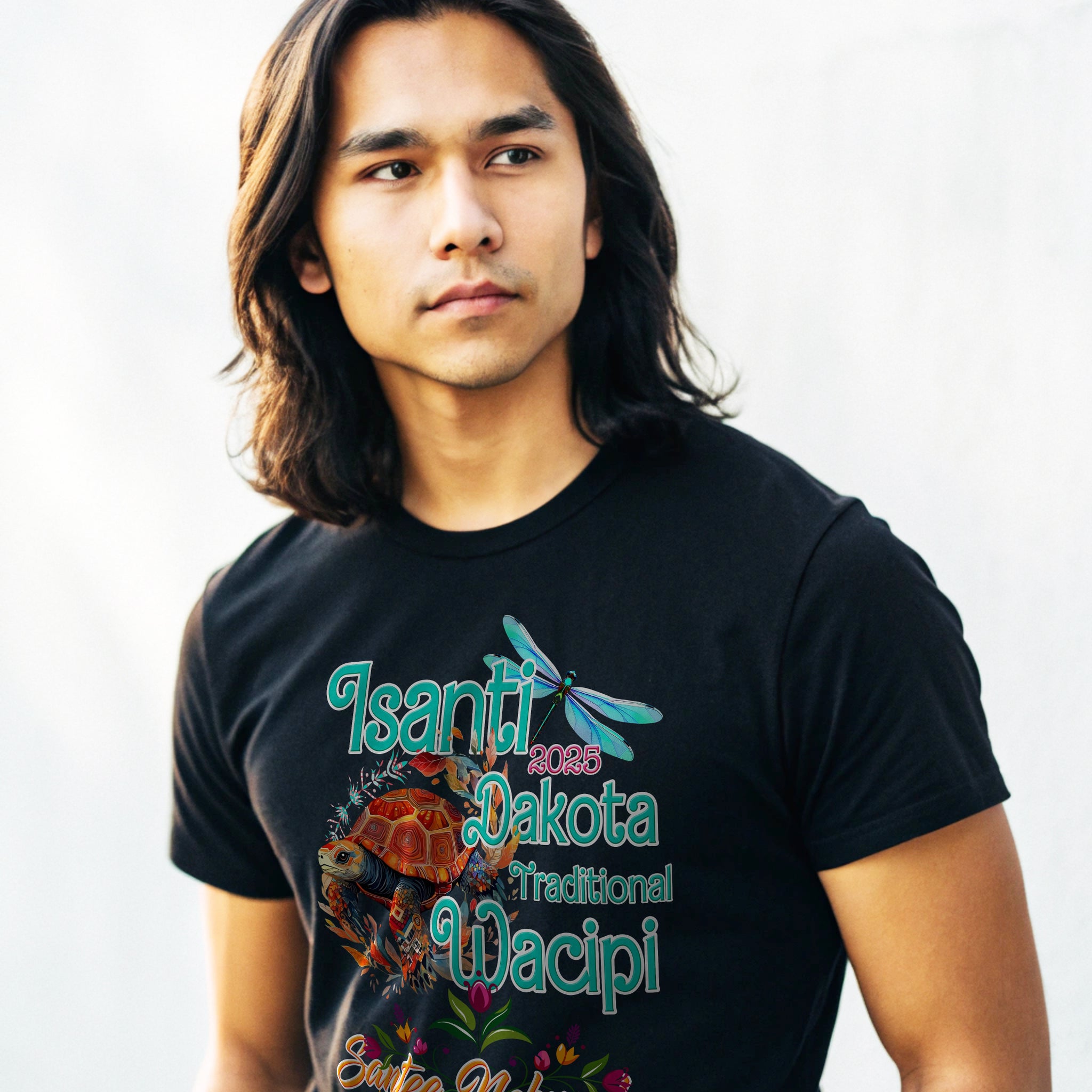 Isanti Wacipi 2025 Black Adult Unisex Tee